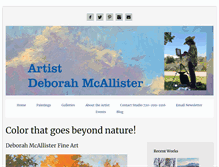 Tablet Screenshot of deborahmcallister.com